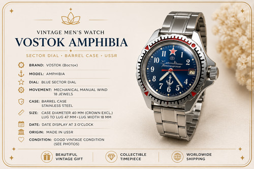 Vintage vostok amphibia ussr - vintage,