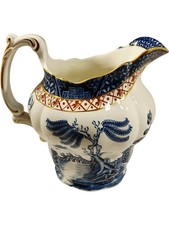 Booth's Real Old Willow Pattern Gilded Ceramic Jug