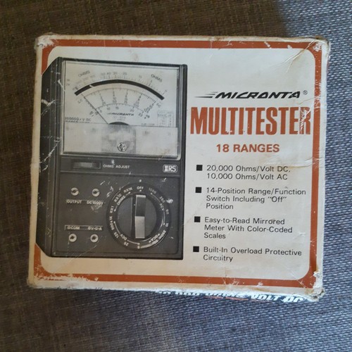 Micronta multimeter 201a - micronta,