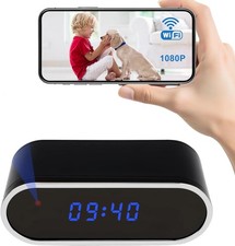 Clock 1080P Mini Portable Cameras Video Recorder, USED