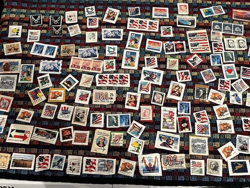 Old american used stamps x143 - american,