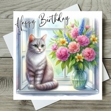Cat Birthday Card