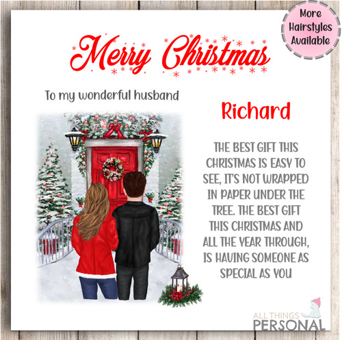 Personalised christmas card - personalised,