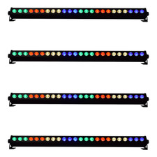 4x QTX C-BAR 24 x 3W RGB DMX LED 1M Bar Batten Uplighter Wall Washer Disco Light