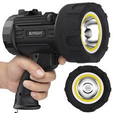 BUYSIGHT Rechargeable Spotlight Flashlight,1000,000 lumens Hand held Spotlight