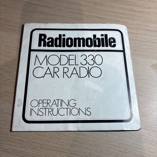 Radiomobile 330 classic car - radiomobile,