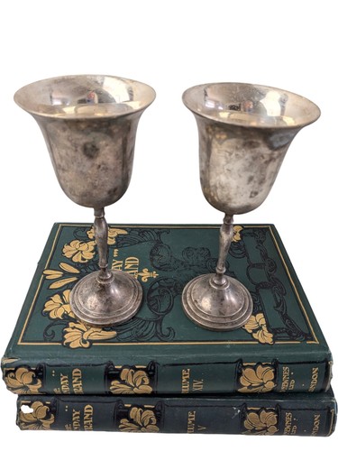 Vintage silver plate goblets - vintage,