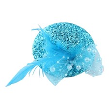 Flower Fascinator Glitter Mesh