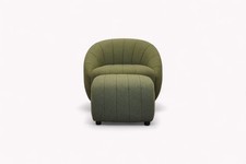 Alison Fabric Swivel Chair, Moss Green