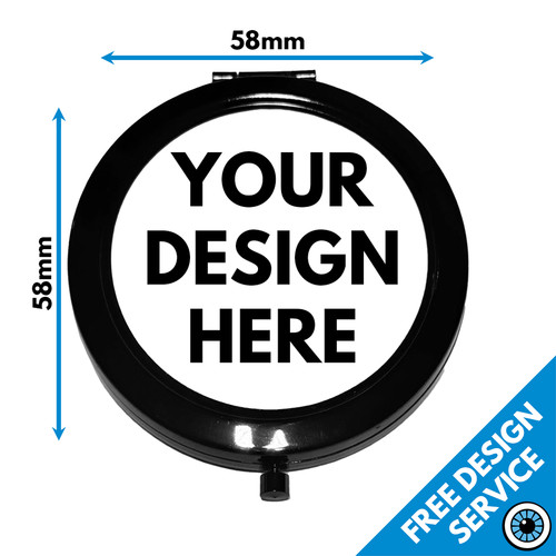 Black glossy compact - glossy, mirror