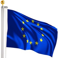 Flagpole Aluminium 20FT 13FT+ Europe Flag W/o Golden Ball Topper Garden Camping