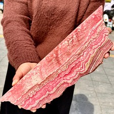 2.29LB Rhodochrosite Crystal Slab Slice AAA+ Love / Compassion / Light Argentina