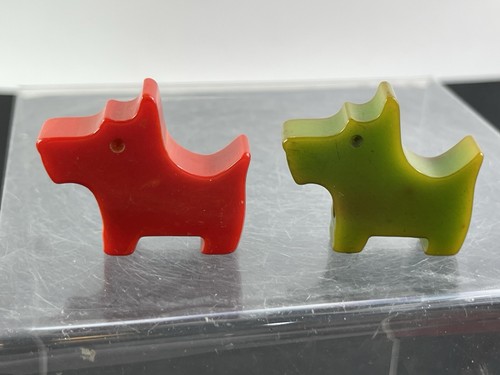 Green red phenolic bakelite - red,