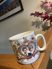 Vintage 1981 Prince Charles and Lady Diana Marriage Commemorative Ceramic Mug