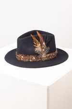 Ladies wool felt summer hat - wool,