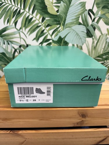 Clarks black lace wedge - lace, up