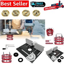 Durable Aluminum Alloy Router Table with Insert Plate & Protractor - 51mm Lift
