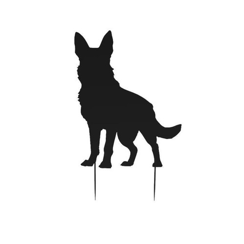 German shepherd yard stake - shepherd,