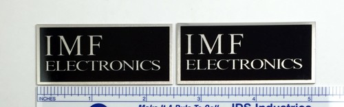 Imf electronics speaker badge - imf,