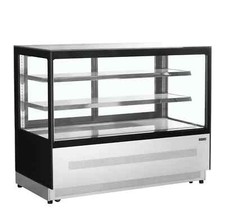 PATISSERIE SERVE OVER 1705mm FLAT GLASS SHOP DISPLAY FRIDGE COUNTER @£1587+Vat