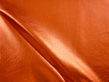 Orange thin metallic pigskin