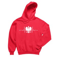 Polish Eagle Heartbeat Hoodie,Poland Heritage Hoodie,Polska Pride Apparel Gift