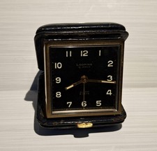 Vintage circa 1960s Looping Swiss made foldable travel alarm clock-working order