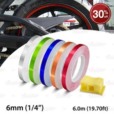 6mm 1/4" Striping PIN STRIPE Tape Car Motorcycle WHEEL RIMS Decal Vinyl Stickers