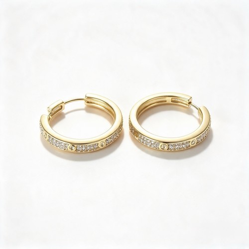 Hoop earrings 14k real - hoop,