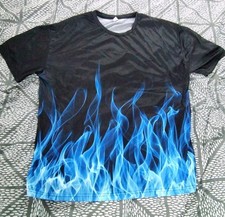Unisex Blue Flame T-Shirt XL