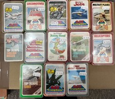 Vintage Top Trumps Trains, Planes & Automobiles - Card Game - Multi Listing