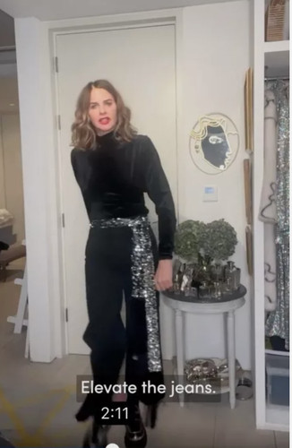 Zara trinny sequin belt silver - zara,