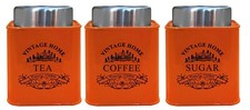 SET OF 3 TEA COFFEE SUGAR