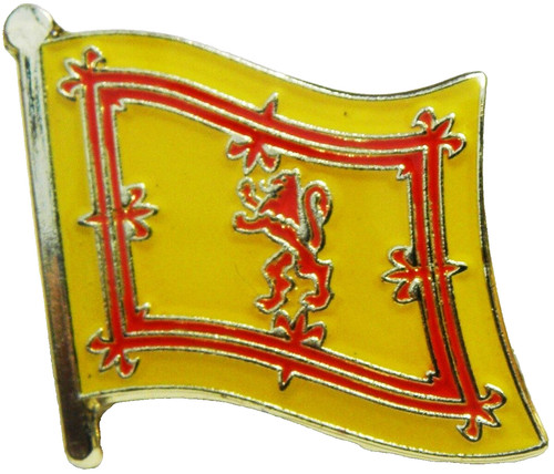 Scottish lion flag pin - scottish, badge