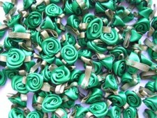 SMALL MINI SATIN RIBBON ROSE