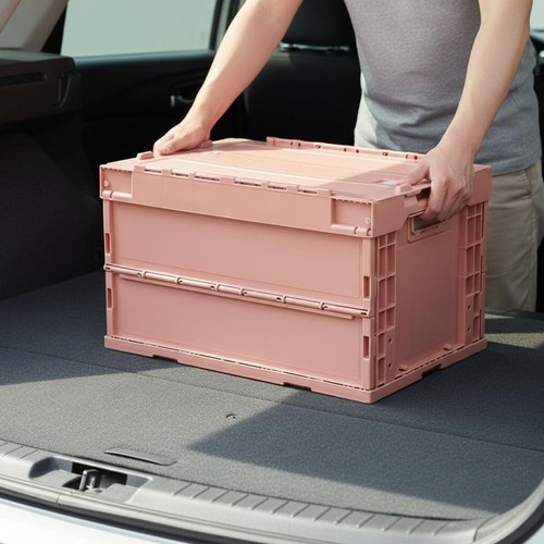 50l plastic crate - crate, solid