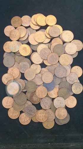 125 half penny coins - 125,