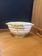 Vintage Crown Ducal Made In England Posy Vase, Country Cottage Scene.