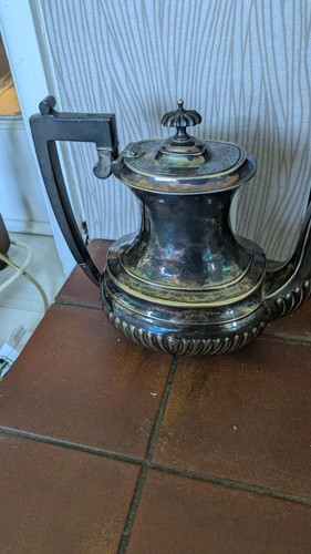 Silver plated coffee pot - silver,