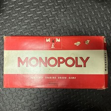 Vintage 70s Red Box Monopoly