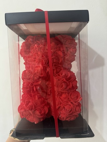 Red rose teddy bear - rose,