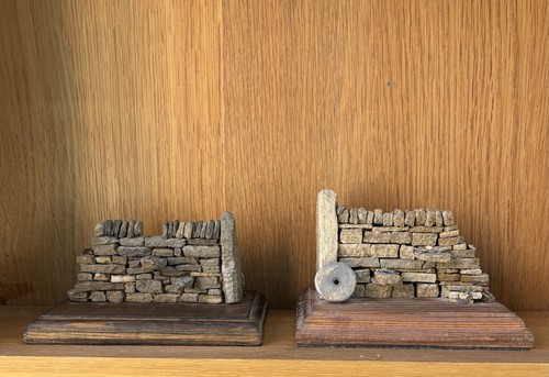 Miniature dry stone wall - stone,