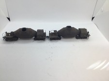 Walthers H0 scale kit built hot metal cars x2 weathered & suitable for 00 layout