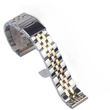 Solid stainless steel watch - steel,