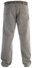 DUKE LONDON ORIGINAL FIT ENZYME WASHED CORD JEANS IN TAUPE WAIST SIZE 30 TO 40"