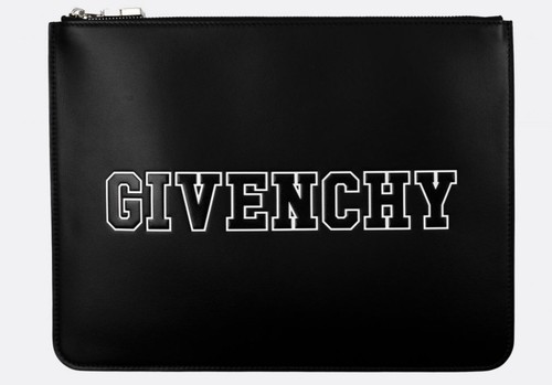 Givenchy black logo - zip, pouch