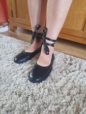 Ladies NEW Black Russell And Bromley Flats Shoes SIZE UK 6