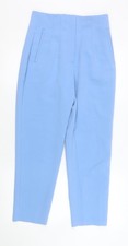 Zara Women Blue Cropped High