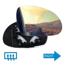 For VW Golf 5 MK5 2003-2008 Right Heated Door Convex Wing Mirror Glass Upper O/S