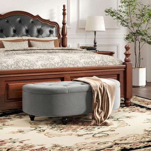 Storage ottoman bench tufted - storage,
